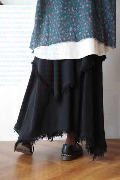 𓏭不規則拼接流蘇裙19