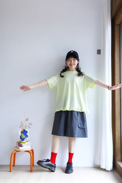 𓏭一顆曼陀珠 蕾絲花邊純色上衣3