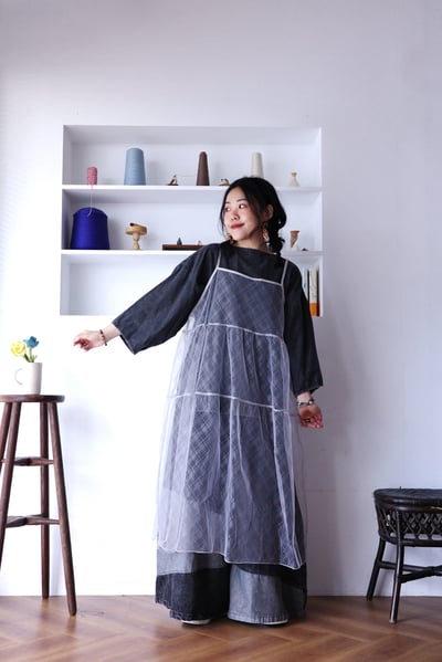 𓏭洗色丹寧七分袖簡約上衣17