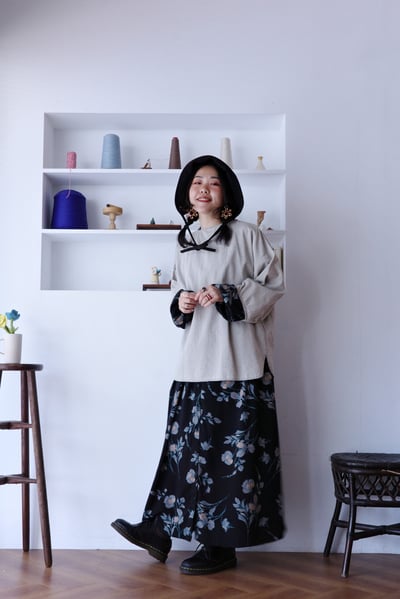 𓏭洗色丹寧七分袖簡約上衣18