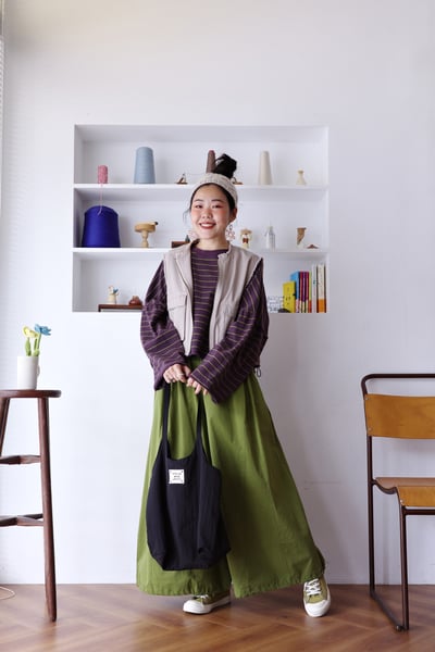 抽鬚下擺可調大口袋背心4