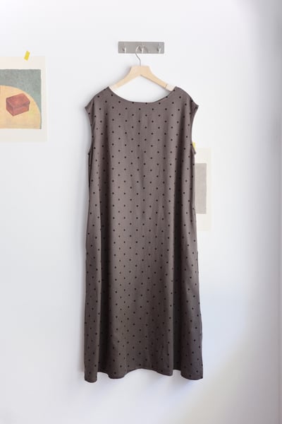 前後兩面穿水玉法式袖Ａ字洋裝22