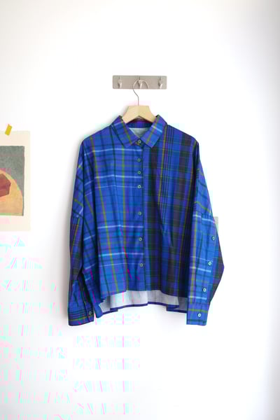 𓏭跳色格紋設計釦襯衫12