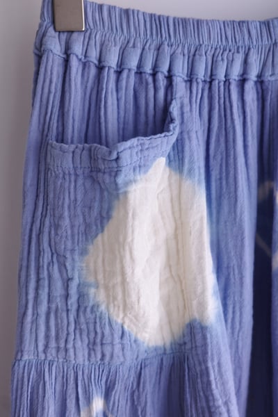 𓏭波點手染層次拼接寬褲7