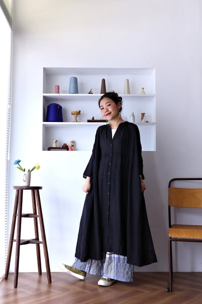 𓏭口袋虛線小麵包刺繡舒服格紋褲9