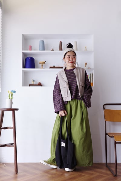 抽鬚下擺可調大口袋背心13