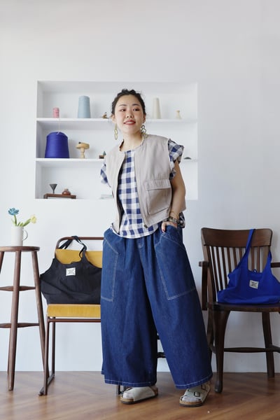 抽鬚下擺可調大口袋背心5