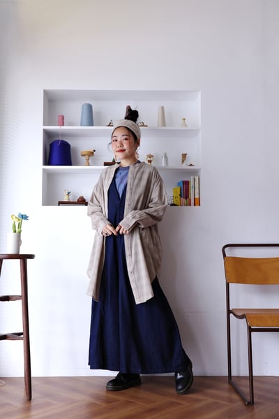 𓏭圓弧下擺長版襯衫17