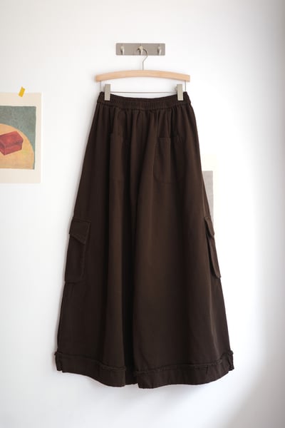 𓏭褲管反折抽鬚大口袋工作褲13