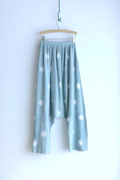 𓏭波點手染二重紗低檔褲10