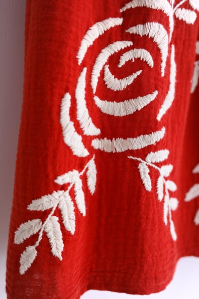 𓏭手工刺繡二重紗半身裙11