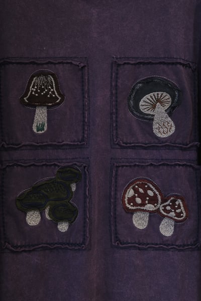 𓏭小蘑菇刺繡洗舊Ｔ25