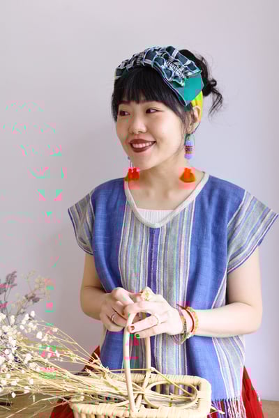 刺繡串珠流蘇耳環8