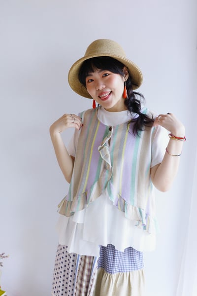 蝴蝶結編織鐘形帽4