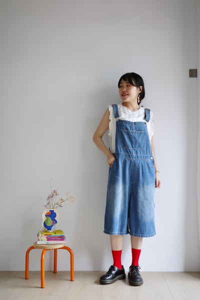 𓏭夏天的大人感吊帶褲10