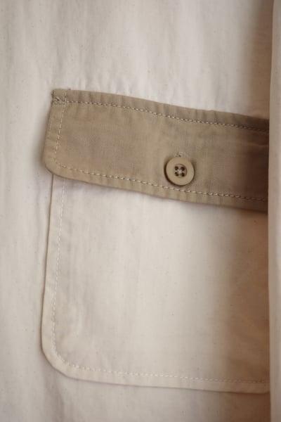 𓏭小鳥老虎刺繡反折拼接襯衫外套12