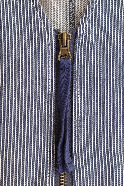 𓏭Ｖ領直紋丹寧短版外套23