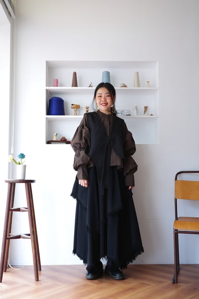 𓏭不規則拼接流蘇裙5