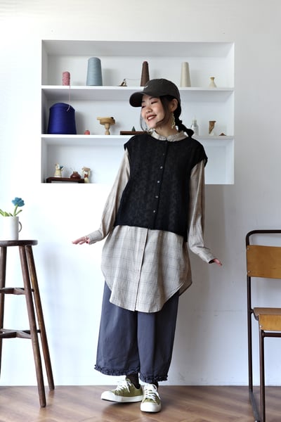 𓏭圓弧下擺長版襯衫6