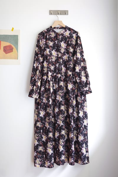 𓏭油畫塗鴉腰線剪裁洋裝18