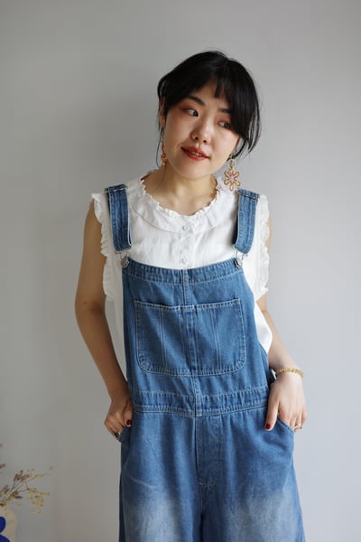 𓏭夏天的大人感吊帶褲9