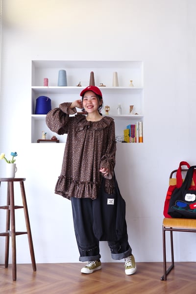 𓏭份量感荷葉層次上衣/小洋裝3