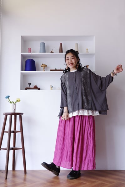 兔子企鵝精緻蕾絲刺繡罩衫上衣10