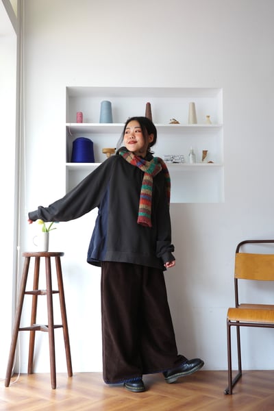 𓏭兩側拼接可調腰身連帽上衣13