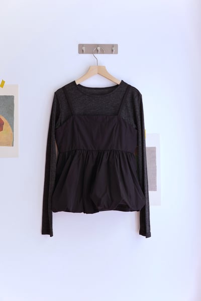 𓏭羅紋上衣Ｘ 吊帶氣球泡泡 兩件式上衣22