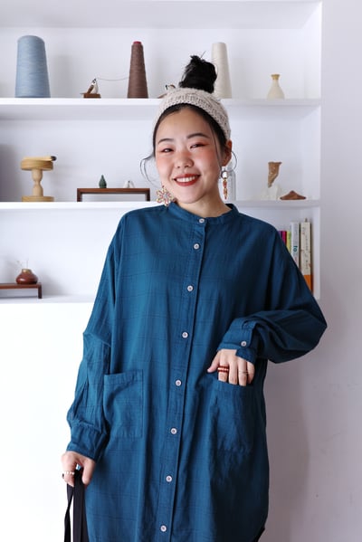 𓏭圓弧下擺長版襯衫8