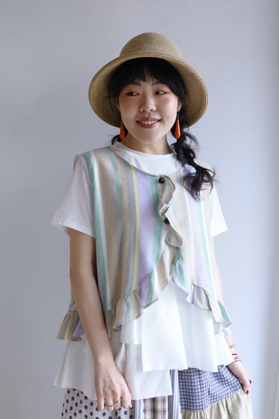 蝴蝶結編織鐘形帽2