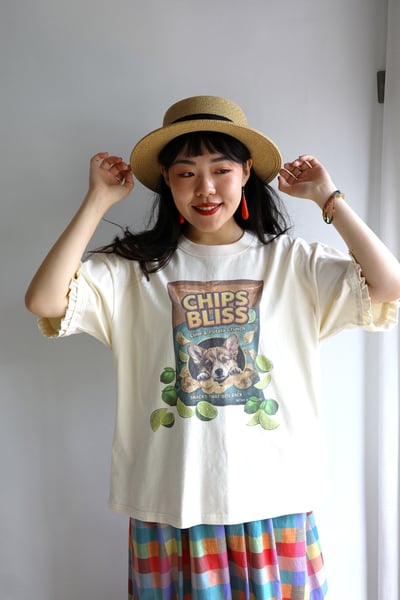 𓏭貓貓狗狗點心木耳袖口Ｔ-shirt17