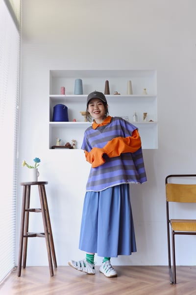 𓏭前後兩穿開襟毛巾布鬆身背心9