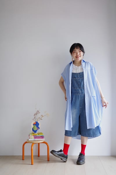 𓏭夏天的大人感吊帶褲15