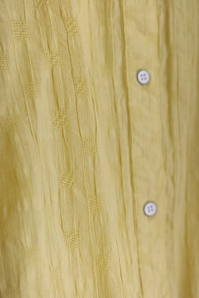 方格緹花下擺抽繩罩衫上衣24