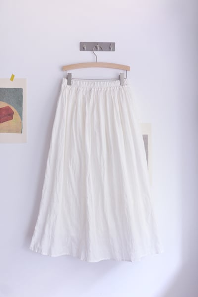 純色簡約泡泡布半身裙23