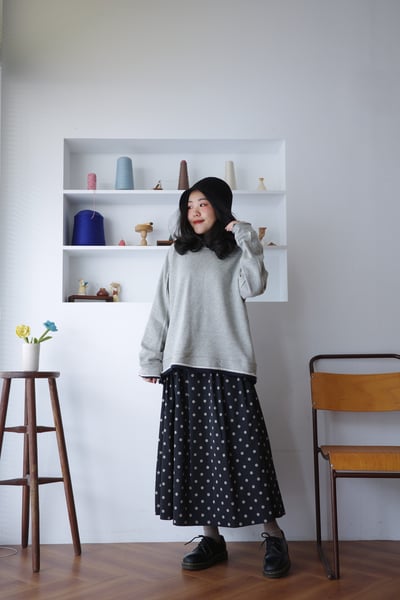 𓏭雙面穿光澤感圓裙5