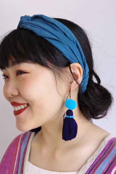 份量感球球流蘇耳環9