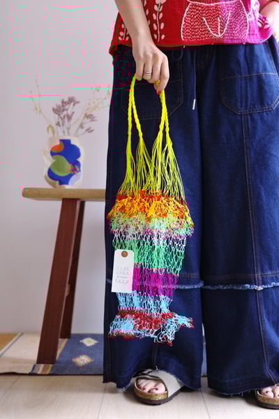 彩色魚網編織提袋2