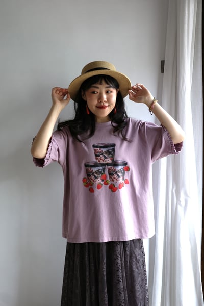 𓏭貓貓狗狗點心木耳袖口Ｔ-shirt2