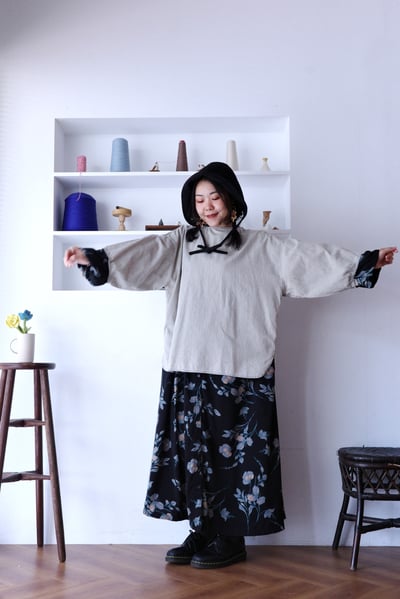 𓏭洗色丹寧七分袖簡約上衣7