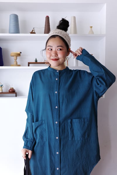 𓏭圓弧下擺長版襯衫14