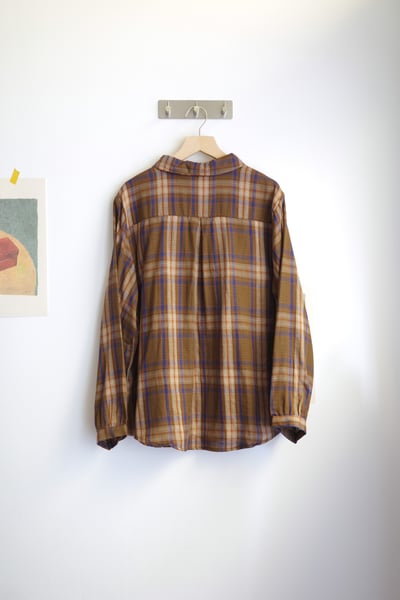 𓏭混色方格二重紗襯衫13