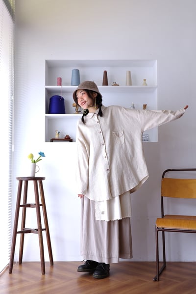 𓏭抽鬚邊自然好感襯衫2