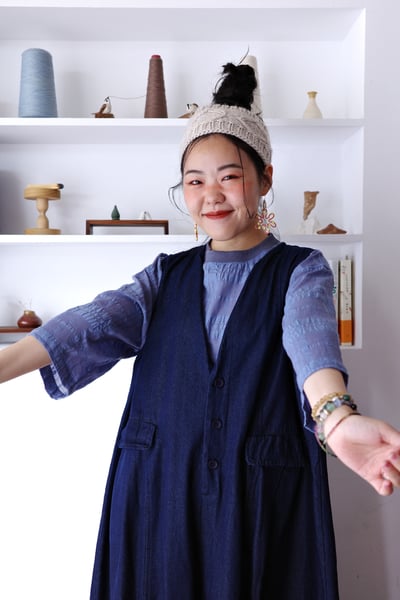 凹凸格織紋清透簡約上衣7