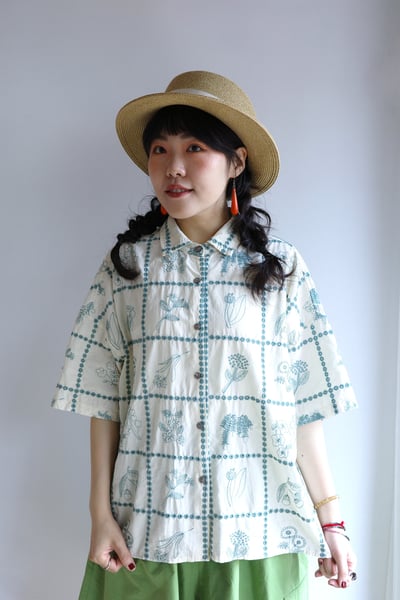 𓏭花柄圖鑑刺繡襯衫12