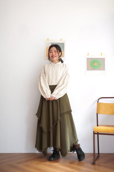 𓏭不規則拼接流蘇裙13