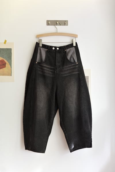 𓏭立體版型刷色雙扣丹寧褲17