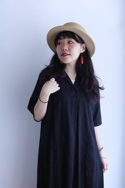 𓏭細緻提花修身剪裁Ｖ領洋裝19