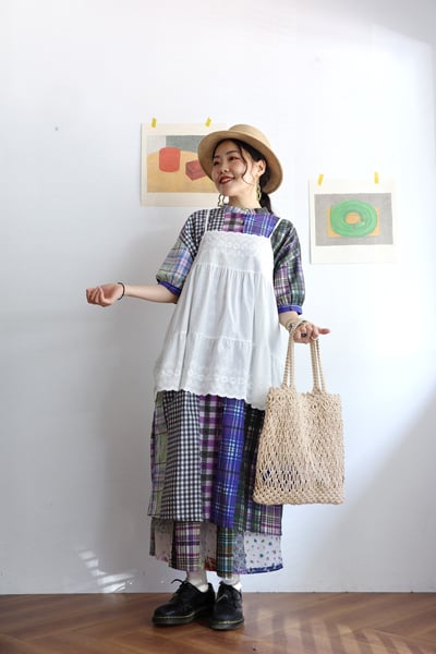 波浪花邊刺繡系肩可調背心12